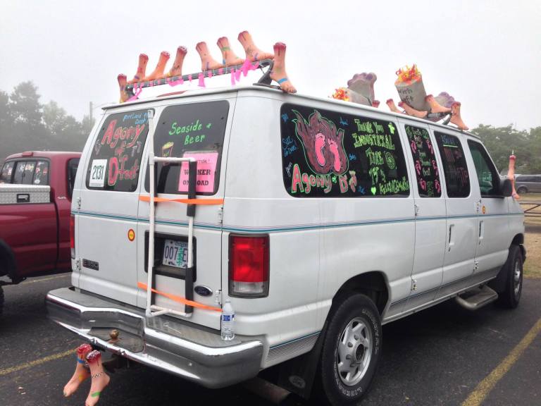 This team won for best decorated van.