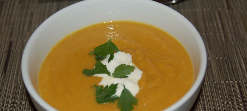 Curry Spiced Butternut Squash & Cauliflower&nbsp;Soup